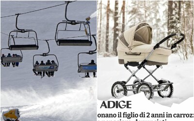 Českí turisti nechali svoje 2-ročné dieťa v kočíku na kopci, kým sa lyžovali. Vonku silno mrzlo, tak miestni zavolali políciu