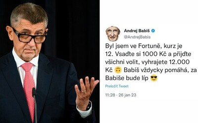 Český bookmaker: Ľudia stavili milióny korún na Babišovo víťazstvo po tom, čo k tomu vyzval na Twitteri