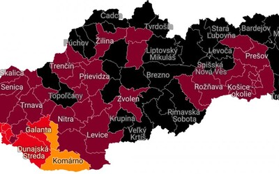 Covid automat: Skoro polovica Slovenska bude od pondelka čierna, opatrenia sa sprísnia aj v Bratislave (+ mapa)