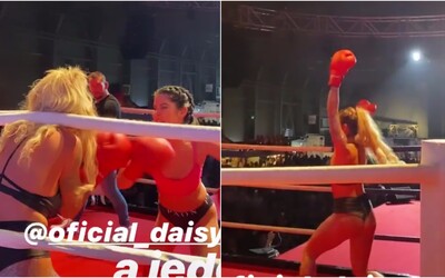 Daisy Lee v ringu porazila Lady Dee. Boxerský zápas medzi pornoherečkami bol plný vzrušujúcich momentov