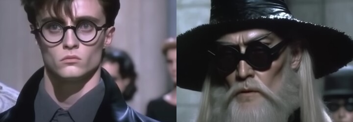 Další AI bizár zobrazuje postavy z Harryho Pottera na módní přehlídce Balenciagy