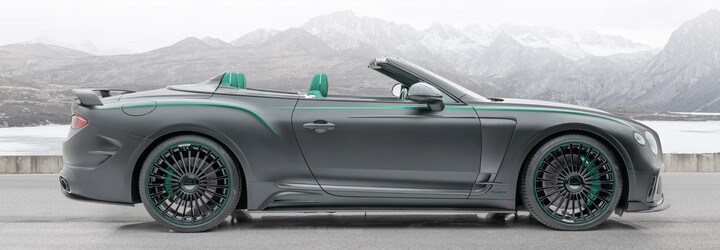 Dalším výtvorem Mansory je 640koňové Bentley Continental GTC se zeleným interiérem