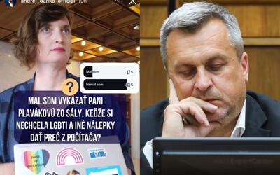 Danko sa sledovateľov pýtal, čo hovoria na to, že dal vykázať poslankyňu PS za dúhovú vlajku. Výsledky ho nepotešia