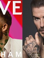 David Beckham pózuje na novej titulke magazínu s mejkapom. Očné tiene sa niektorým fanúšikom nepozdávajú