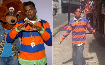 Dcera Kanyeho Westa předvedla na TikToku rapperův legendární outfit z roku 2004. Fanouškům připomněla éru College Dropout