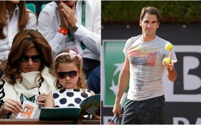 Deti Rogera Federera si čítajú slovenské rozprávky, kým otec pobehuje po kurte. Na slovenčinu nezabúdajú
