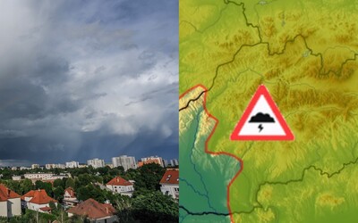 Dnes na Slovensku udrú silnejšie búrky, na pozore by sa mala mať veľká časť Slovákov. Prvé sa začnú už o pár hodín