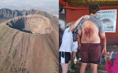 Do sopky Vezuv spadol 23-ročný turista, lebo si chcel pri ústí krátera spraviť selfie