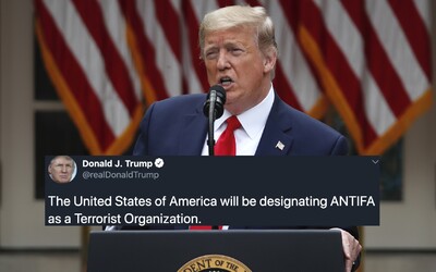 Donald Trump označil Antifu za teroristickou organizaci