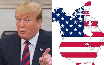 Donald Trump zverejnil mapu USA s 51 štátmi vrátane Kanady: Mnohým ľuďom v Kanade by sa to páčilo, vyhlásil