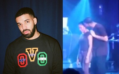 Drake obchytkával a bozkával 17-ročné dievča, odhaľuje video z koncertu. Vtipkoval aj o väzení