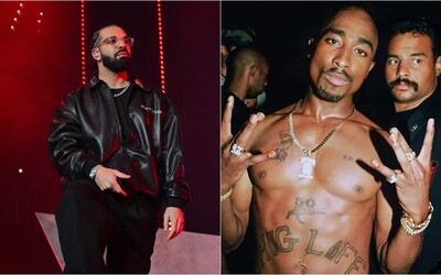 Drake opäť dissuje Kendricka Lamara, použil na to AI hlas Tupaca. Pozostalí hovoria o neúcte, hrozia žalobou
