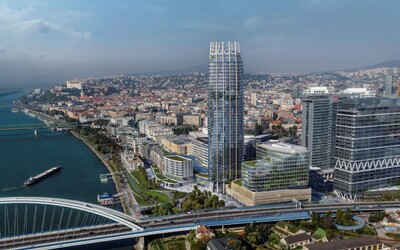 Eurovea Tower sa stala najvyššou budovou Slovenska. Prvý slovenský mrakodrap bude mať až 47 poschodí