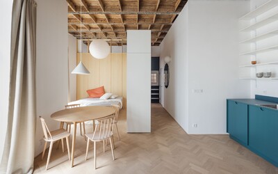 FOTO: Architekti pretvorili malý byt na Grösslingovej ulici v Bratislave na skvostné bývanie  
