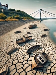 FOTO: Dunaj bez vody, Alpy bez snehu. Aktivisti v Google Maps upravili fotky pomocou AI, aby varovali pred klimatickou krízou