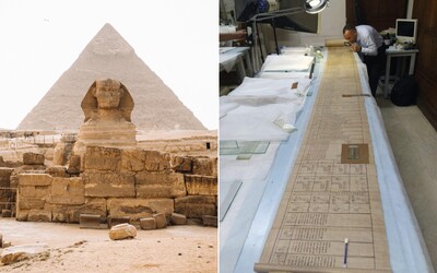 FOTO: Egypťania zverejnili prvé fotografie historicky najdlhšej Knihy mŕtvych. Vzácny papyrus objavili iba minulý rok