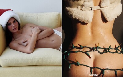 FOTO: Nahá Kendall Jenner si zakryla zadek vánočními světýlky. Nové kolekce Jacquemus si nejspíš ani nevšimneš