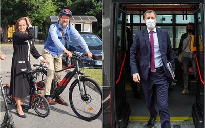 FOTO: Sulík na bicykli, Kolíková na kolobežke a Heger v MHD. Prečo dnes politici nechali autá doma? 