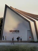 FOTO: Takto bude vyzerať výherný pavilón Slovenska na EXPO 2025 v Osake. Kombinuje prvky slovenskej a japonskej architektúry