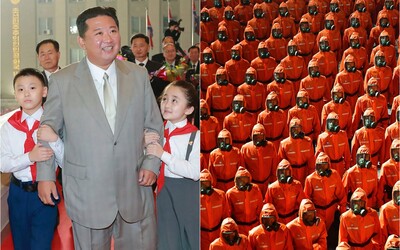 FOTO: Takto oslavuje Kim Čong-un. Pri príležitosti výročia založenia KĽDR zorganizoval vojenskú prehliadku