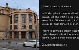 Fakulta Univerzity Komenského nariadila študentom povinnú karanténu. Výučba sa presúva do online priestoru