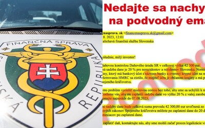 Falošné daňové kontroly na Slovensku: podvodné e-maily lákajú tisícky eur