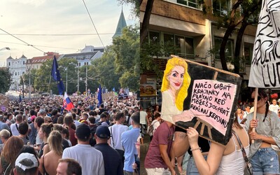 GALÉRIA: Na protest za odstúpenie Šimkovičovej a Suska prišli tisíce ľudí. Znepokojilo ich prepustenie Kováčika a čistky v kultúre