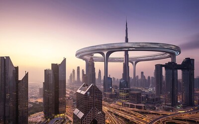 Galéria: Architekti v Dubaji navrhli obrovský prstencový mrakodrap. To, či sa dočká realizácie, je neisté 