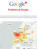 Google měl masivní výpadek. Nefungoval Gmail, Drive ani YouTube