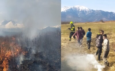 Hasičom museli pomáhať aj deti. Lokalitu v blízkosti tatranskej obce zachvátil požiar