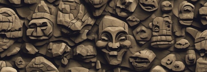 Hluboko v lese někdo vytesal desítky strašidelných obličejů. Tajemné místo leží jen hodinu od Prahy