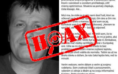 Hoaxeri zneužili smrť Jula Viršíka. Bez toho, aby mali dôkazy, ju spájajú s vakcínou