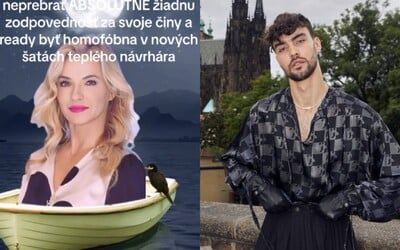 Homofóbna v nových šatách teplého návrhára, odkazuje Šimkovičovej spevák Adam Pavlovčin. K Haberovi sa pridáva ďalší umelec