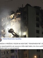 Hyenizmus najhrubšieho zrna: Podvodníci okrádajú obete explózie v Prešove o peniaze, vytvárajú falošné zbierky a bankové účty
