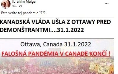 Ibrahim Maiga šíril smiešny hoax o obrovskom proteste v Kanade. Použil fotku zo Sovietskeho zväzu v roku 1991