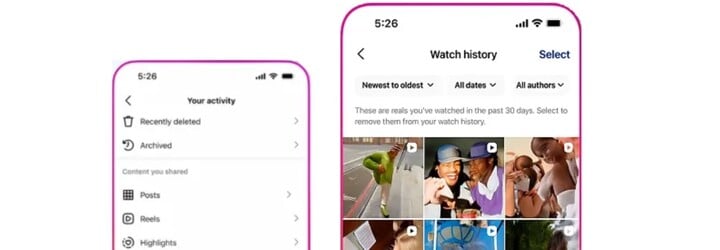 Instagram predstavil novú funkciu. Všetky reelska, ktoré si si kedy pozrel, teraz nájdeš na jednom mieste