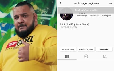 Instagramový účet Pouličného autora tónov bol zablokovaný