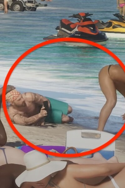 Internet sa baví na easter eggu v traileri GTA VI: muž na pláži si fotí polonahý ženský zadok. Všimol si si ho aj ty?