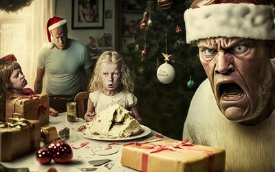 Jak vypadají nejhorší Vánoce vůbec? Takto si je představuje umělá inteligence