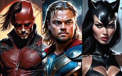 Johnny Depp ako Daredevil a Megan Fox ako Catwoman. Takto by vyzerali hollywoodske hviezdy v komiksových filmoch podľa AI