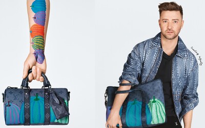 Justin Timberlake si v najnovšej kampani Louisa Vuittona a Yayoi Kusama zapózoval s bláznivou kabelkou. Mať ju môžeš aj ty