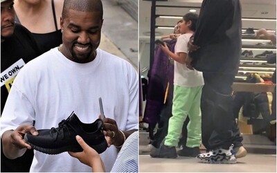 Kanye West je díky značce adidas miliardářem, někdo ho vyfotil, jak si zkouší tenisky Nike. Proč podporuje konkurenční značku?