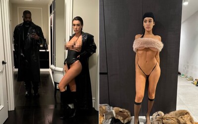 Kanye West zverejnil fotografie svojej polonahej manželky. „Tento rok žiadne nohavice,“ odkázal