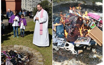 Kňazi v Poľsku pálili knihy aj Harryho Pottera. Vraj len počúvali slovo Božie