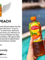 Lipton si vystrelil zo svojich fanúšikov. Obľúbená príchuť broskyňa nikam neodchádza