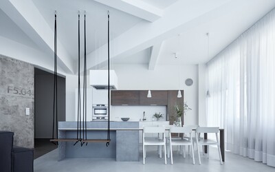 Loftové bydlení z Česka, jehož minimalistický design tě ohromí hned na první pohled