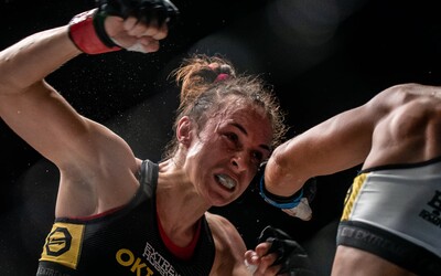 Lucie Pudilová slaví TKO, při svém návratu do UFC zlikvidovala čínskou soupeřku tvrdými lokty
