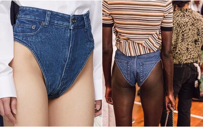 Luxusní značka nabízí bizarní džínové kalhotky za 7 450 korun