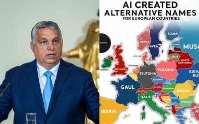 MAPA: AI premenovala krajiny Európy. Slovensko by sa vraj mohlo volať aj „Horné Maďarsko“