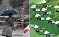 MAPA: Daždivé počasie potrápi Slovensko celý týždeň. Pozri si predpoveď na týždeň